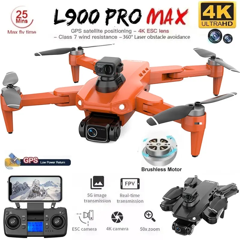 L900 Pro MAX GPS Drone 4K Prof - огляд і ціна Rc Helicopter Case