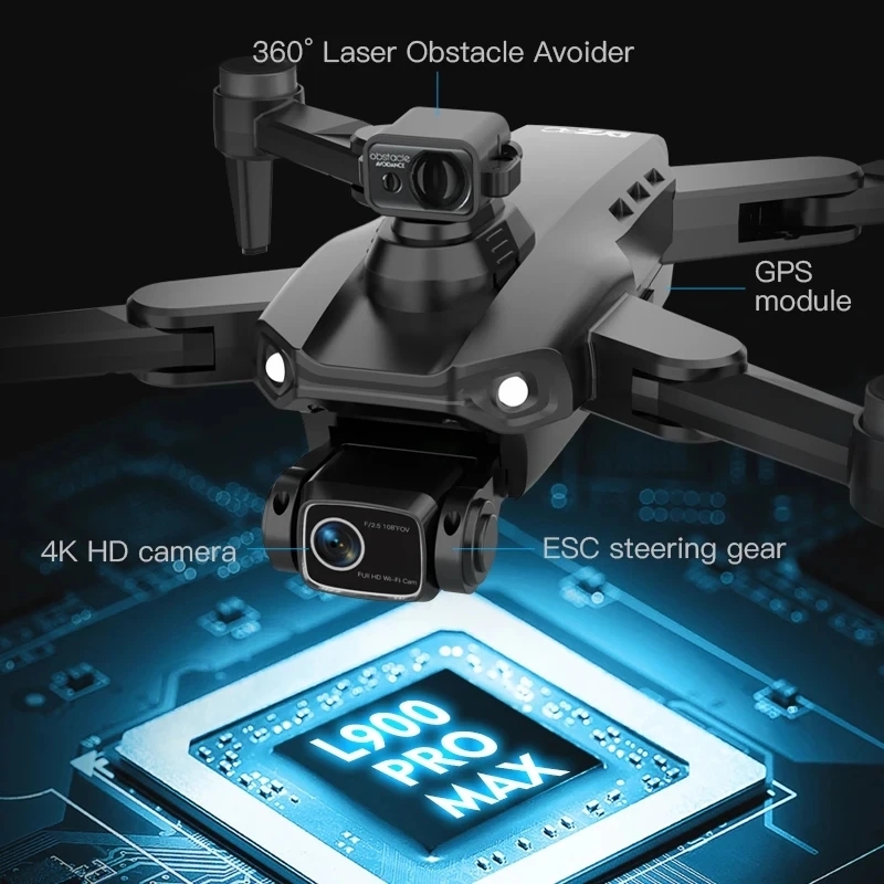 L900 Pro MAX GPS Drone 4K Prof - огляд і ціна Rc Helicopter Case